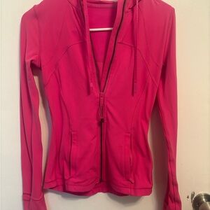 lululemon Define Hot Pink Full-Zip Hoodie